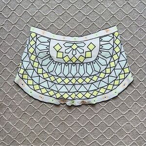 Free People Geometric Patterned Strapless Cropped Top Women’s Large FP L Crop